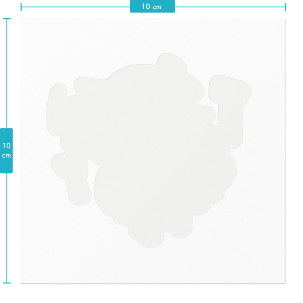 うさぎのオセロちゃん ステッカー ワーワー