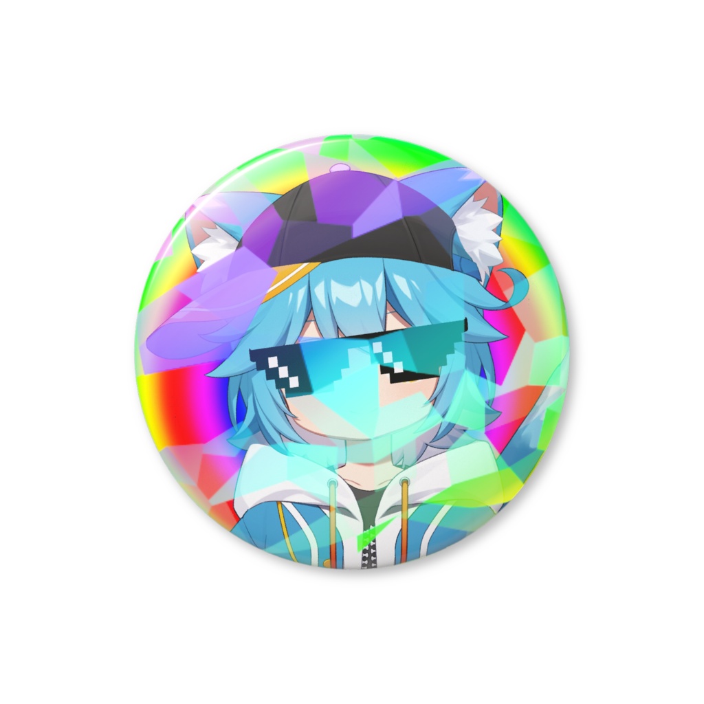 ゆるねひぐ　チルいホログラム缶バッジ