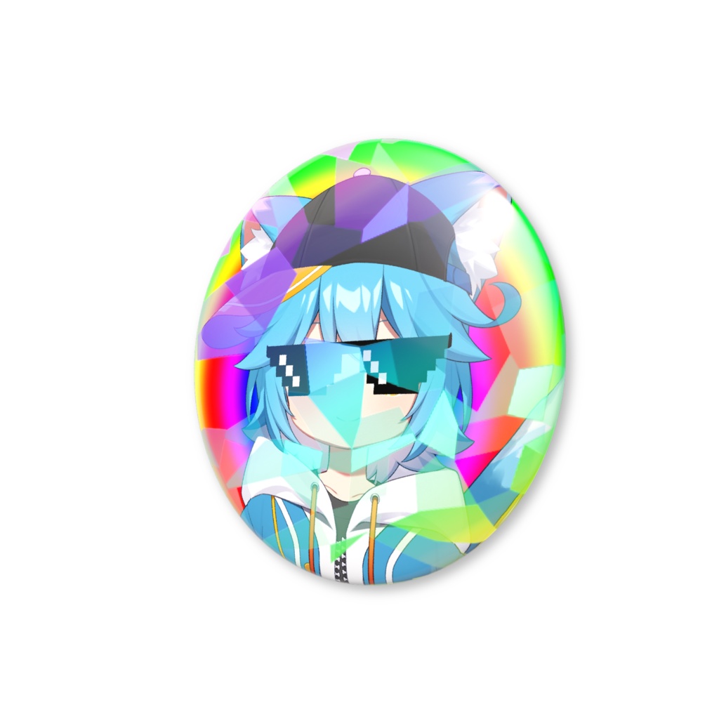 ゆるねひぐ チルいホログラム缶バッジ