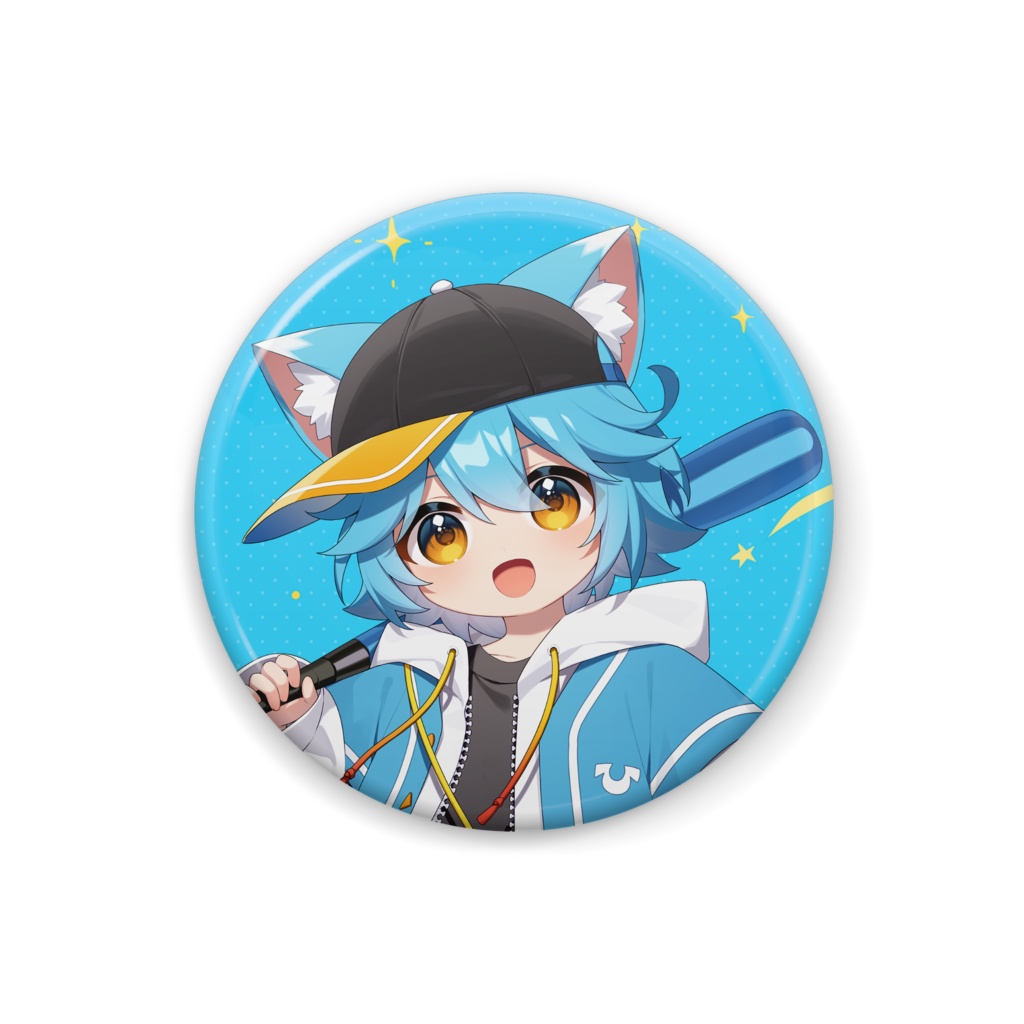 ゆるねひぐ　キービジュアル缶バッジ