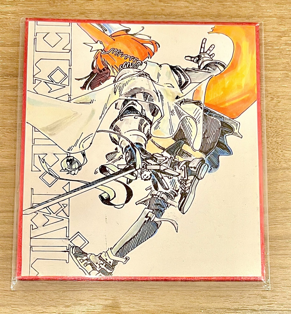 【アークナイツ色紙 】フレイムテイル (ソーナ) : ミニ色紙(手書き色紙原画)