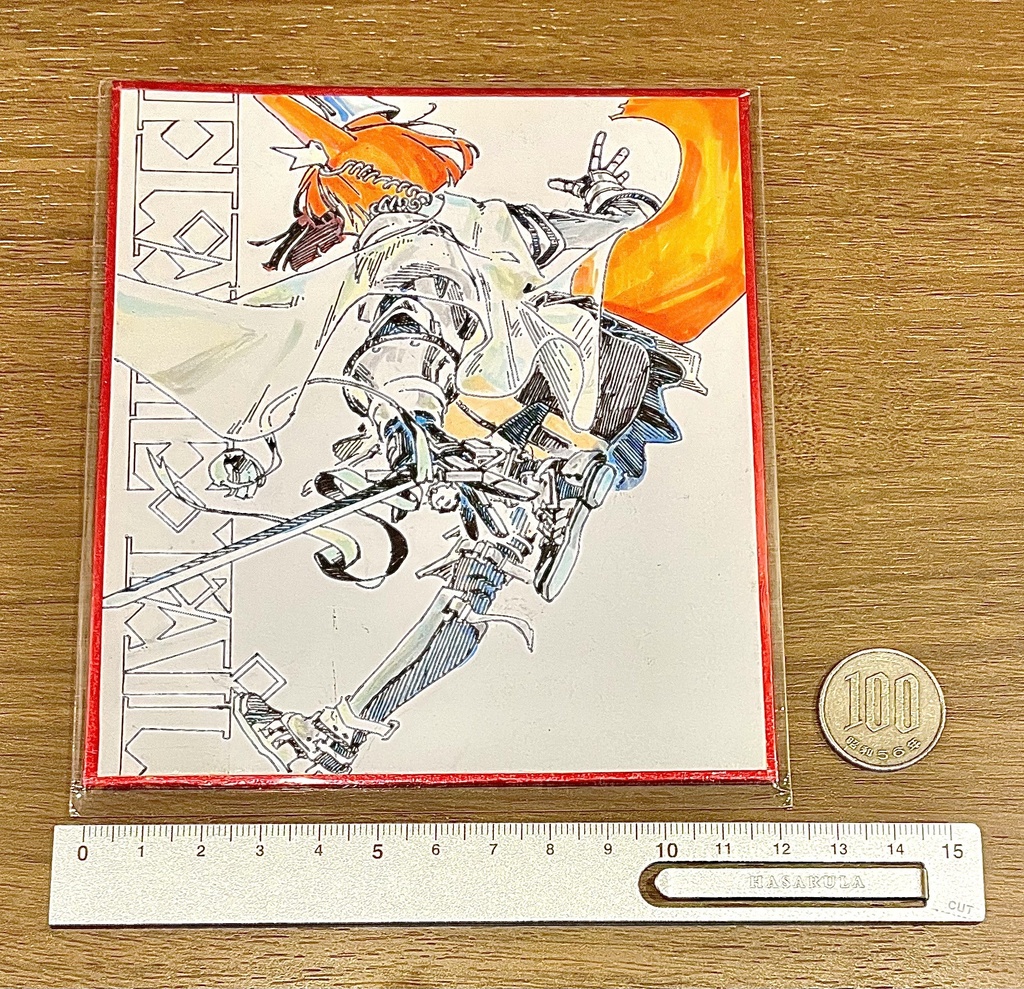 【アークナイツ色紙 】フレイムテイル (ソーナ) : ミニ色紙(手書き色紙原画)