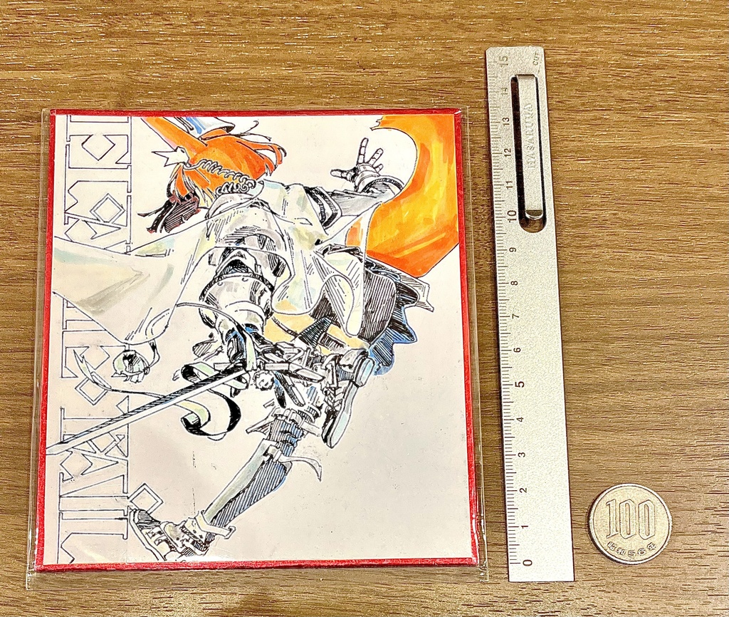 【アークナイツ色紙 】フレイムテイル (ソーナ) : ミニ色紙(手書き色紙原画)