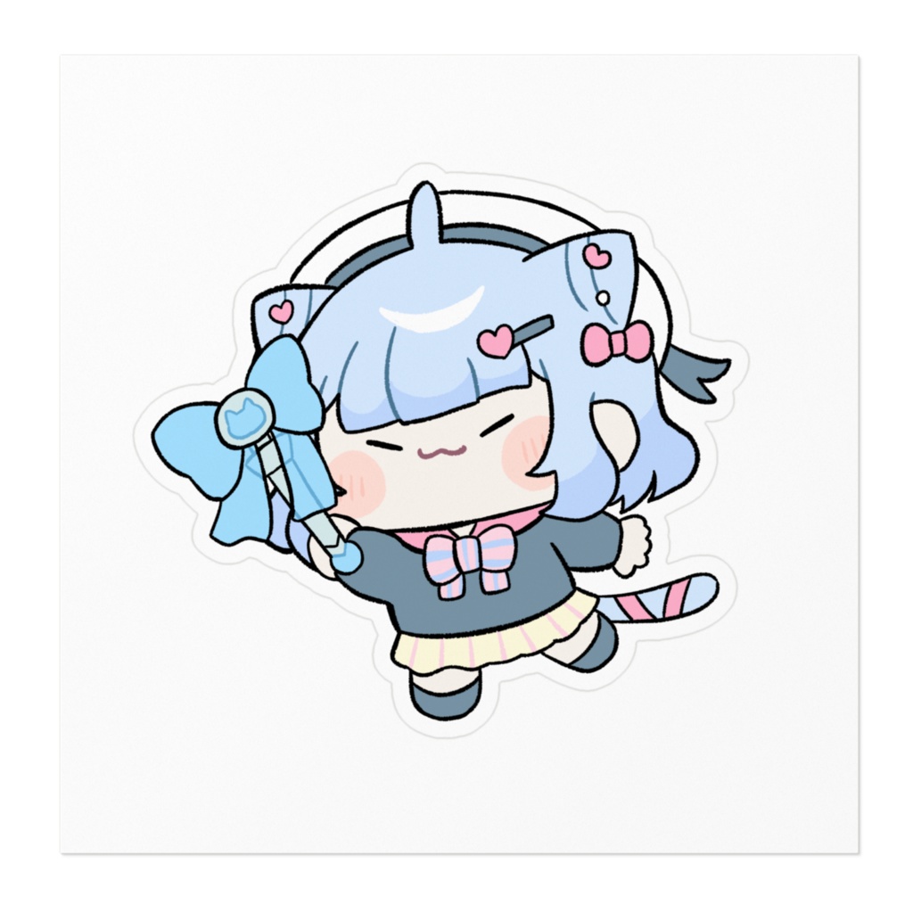 ふりふりステッカー