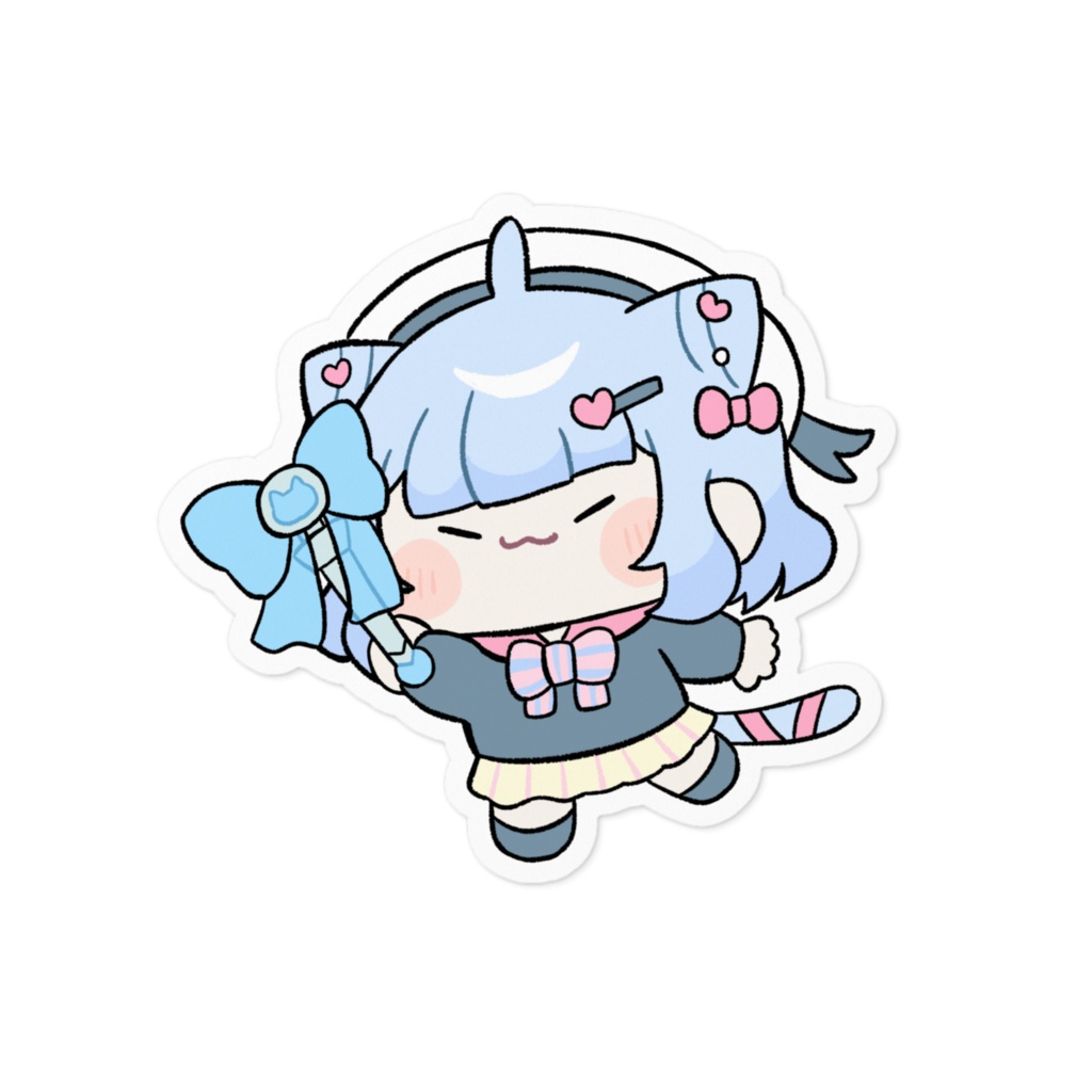 ふりふりステッカー