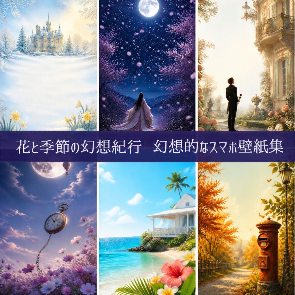 花と季節の幻想紀行｜幻想的なスマホ壁紙集