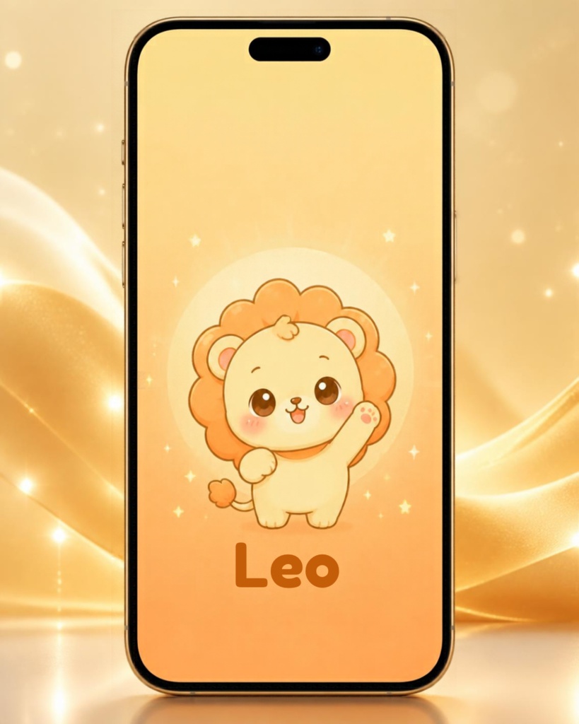 獅子座スマホ壁紙3種セット|Leo Fantasy Wallpaper