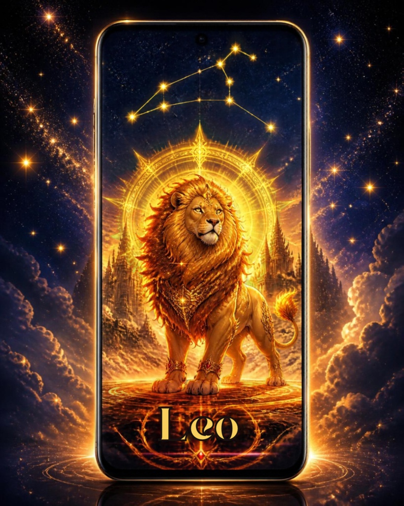 獅子座スマホ壁紙3種セット|Leo Fantasy Wallpaper