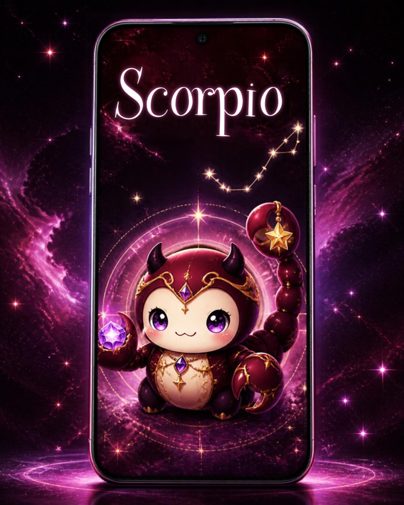 蠍座スマホ壁紙3種セット|Scorpio Fantasy Wallpaper