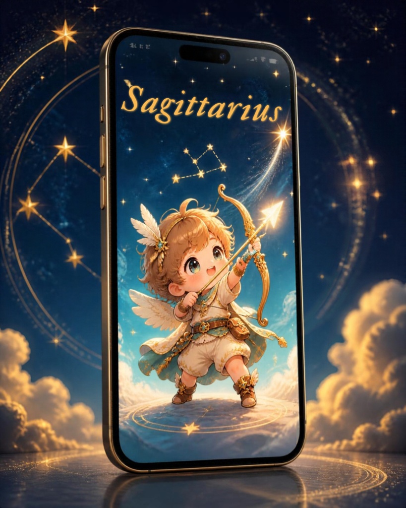 射手座スマホ壁紙3種セット|Sagittarius Fantasy Wallpaper