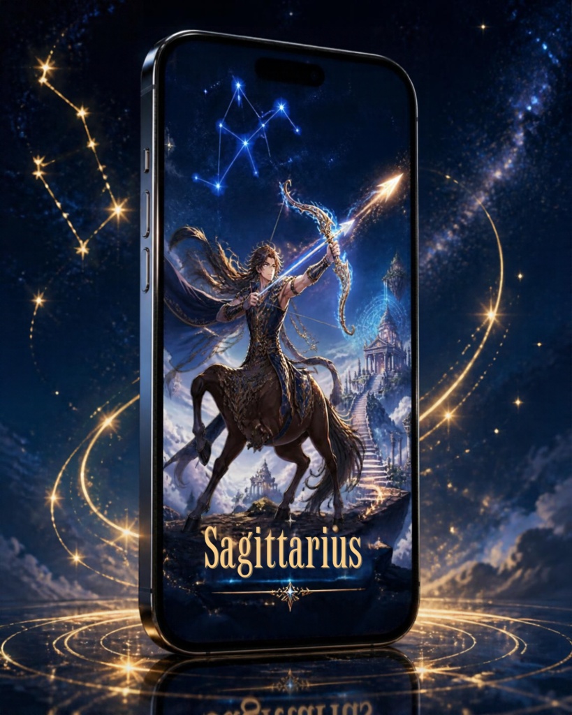射手座スマホ壁紙3種セット|Sagittarius Fantasy Wallpaper