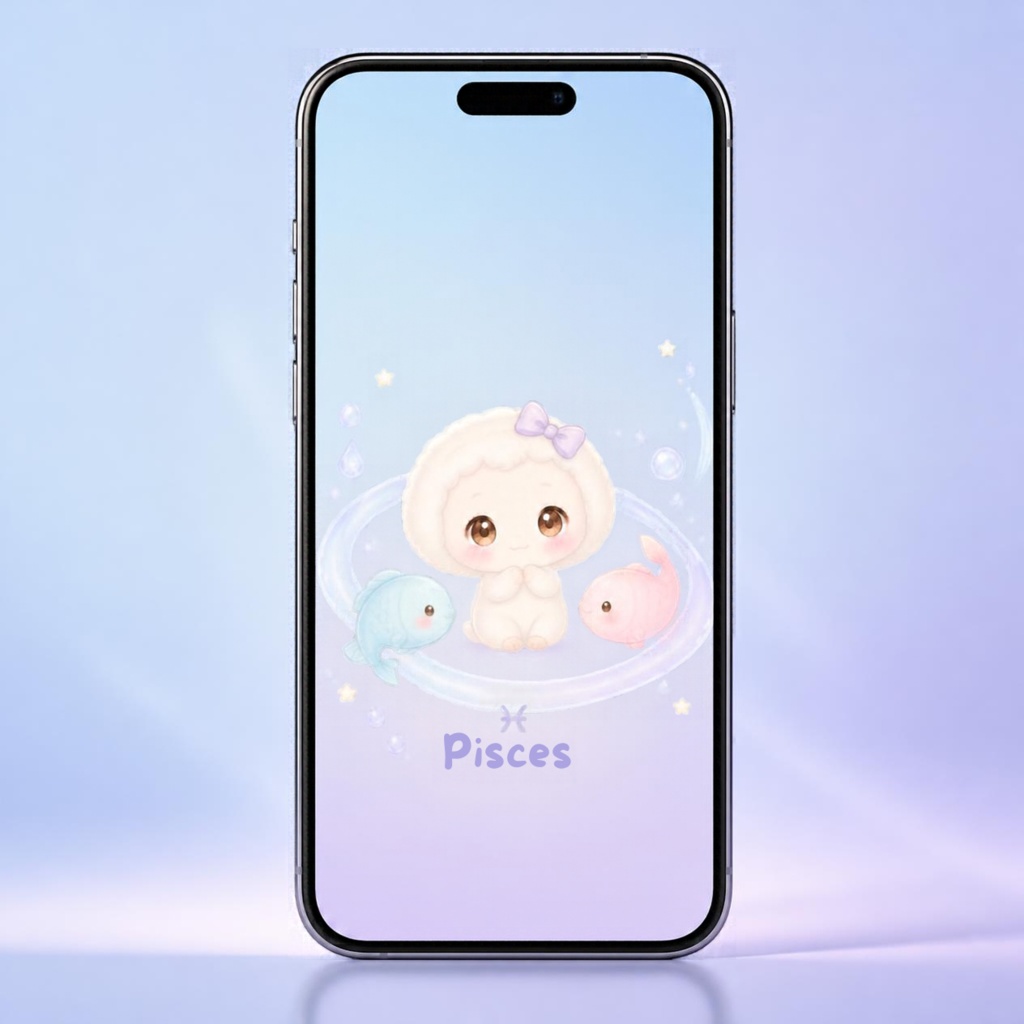 魚座スマホ壁紙3種セット|Pisces Fantasy Wallpaper
