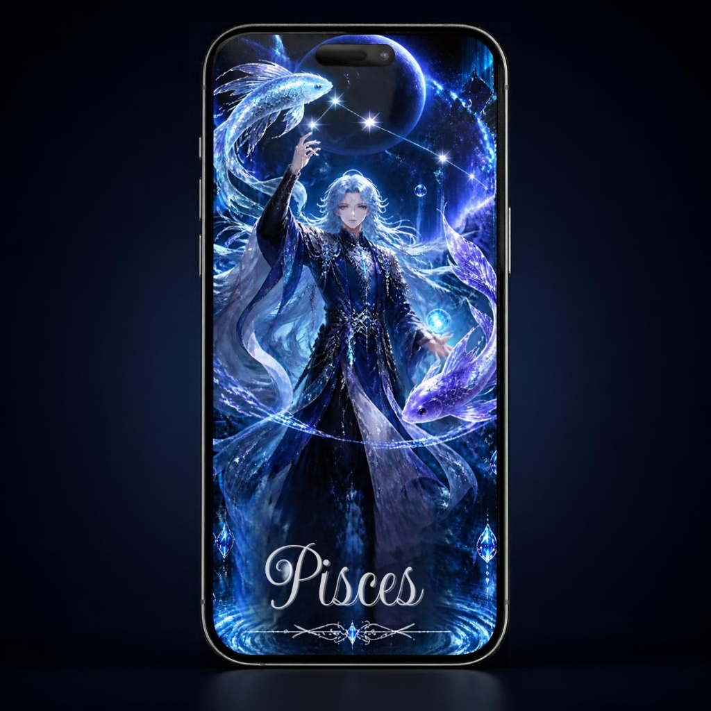 魚座スマホ壁紙3種セット|Pisces Fantasy Wallpaper