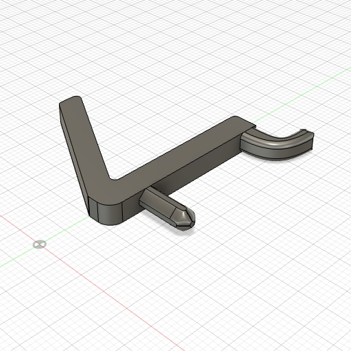 3Dプリンタデータ【STL】　ダイソーのペグボードに合うフック