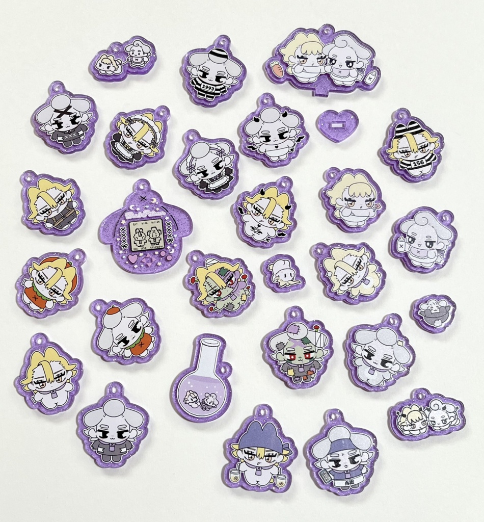 SXペアアクキー【かぼちゃ】【ゾンビ】【囚人】【メイド】【淫魔】【冬毛】