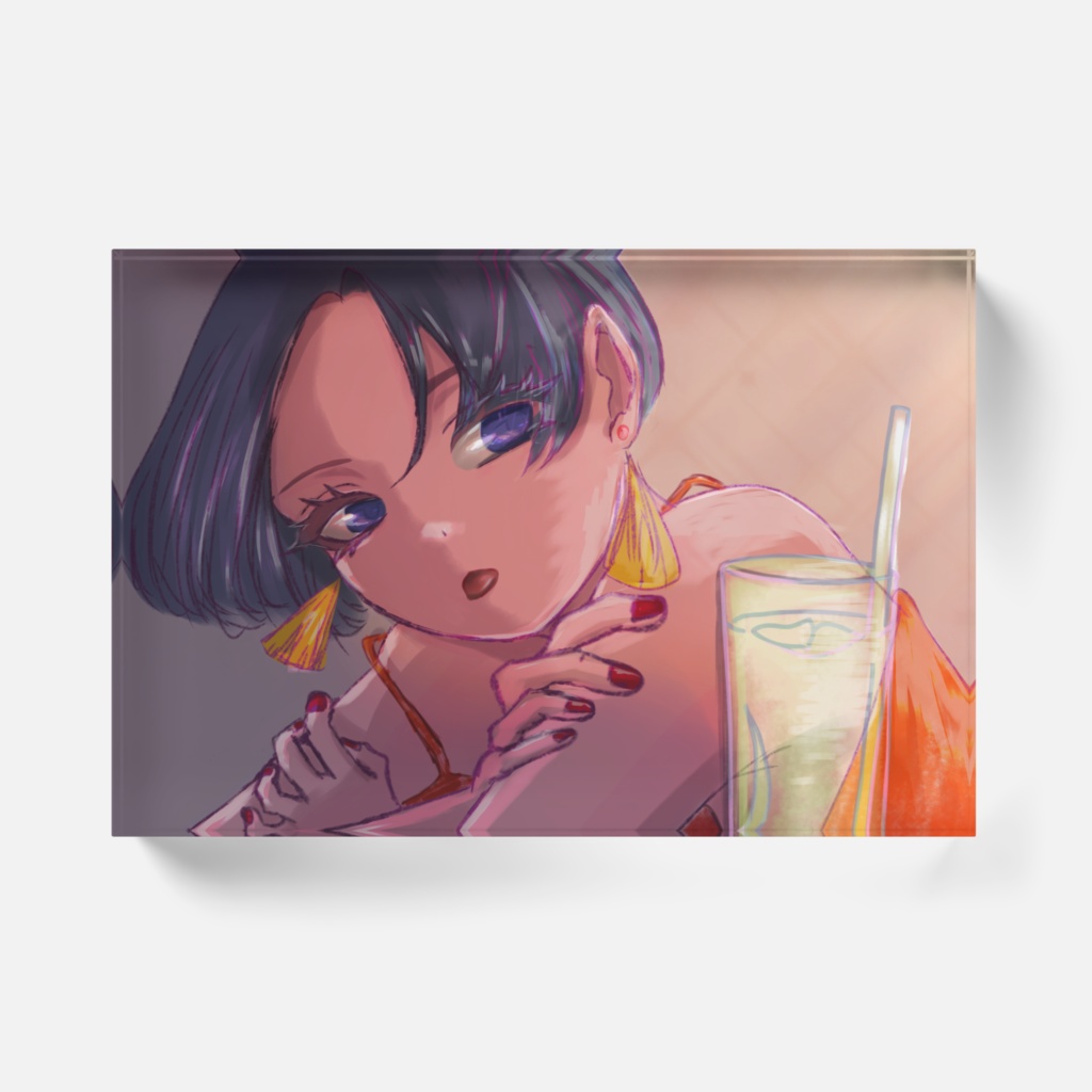 朝まで君といるアクリルブロック