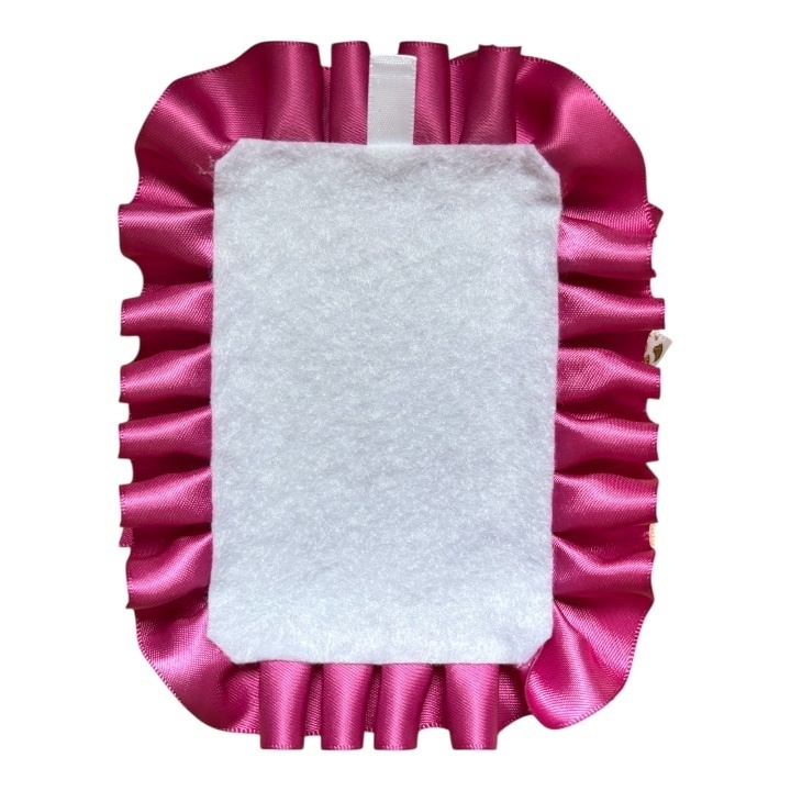 デコカードケース 硬質ケース フリルデコ ハンドメイド 推し活 ラズベリーローズ