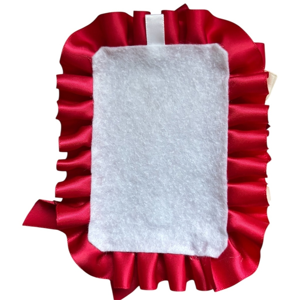 硬質デコカードケース フリルデコ B8 ハンドメイド 推し活 ルビー