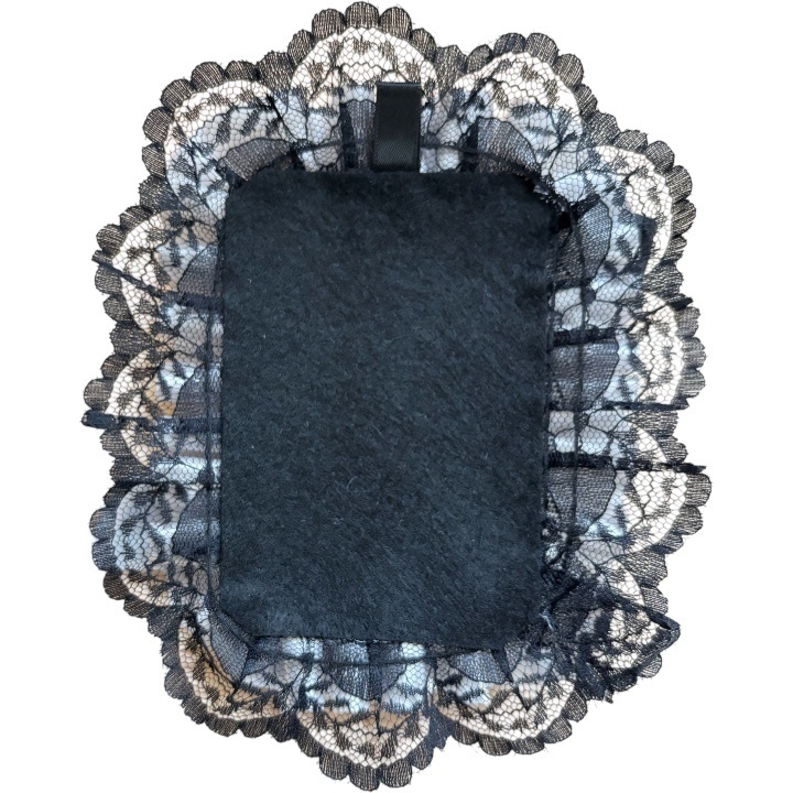 硬質デコカードケース フリルデコ トレカ 推し活 シェルグレー