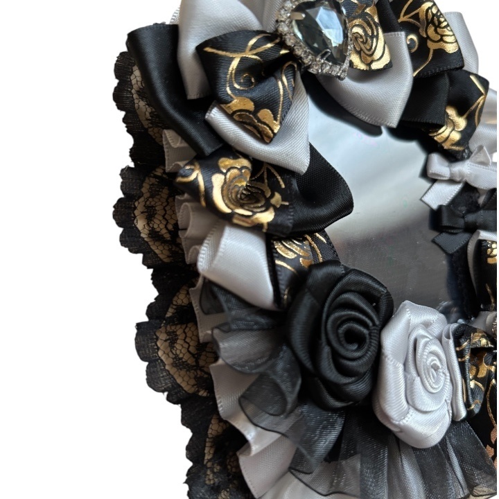 硬質デコカードケース フリルデコ トレカ 推し活 シェルグレー