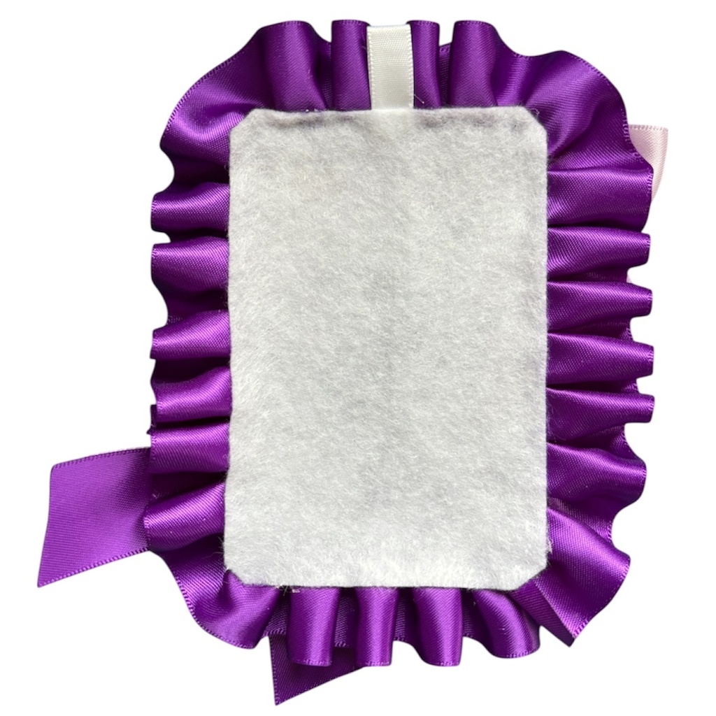 デコカードケース フリルデコ ハンドメイド レースデコ 推し活 パープル系