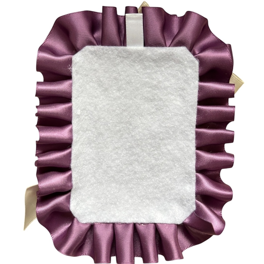 硬質デコカードケース トレカケース フリルデコ 推し活 アメジスト