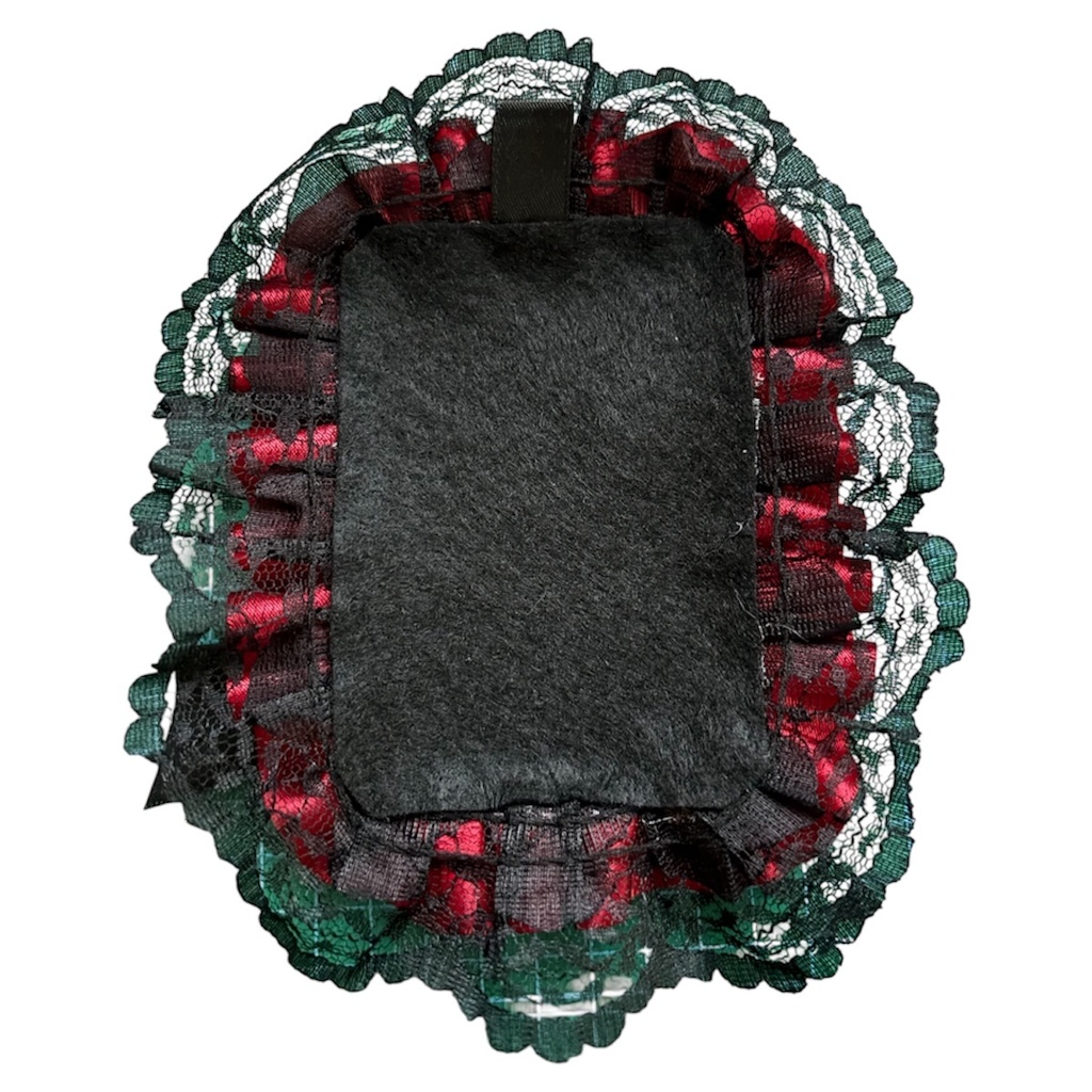 硬質デコカードケース フリルデコ B8 推し活 スカーレット