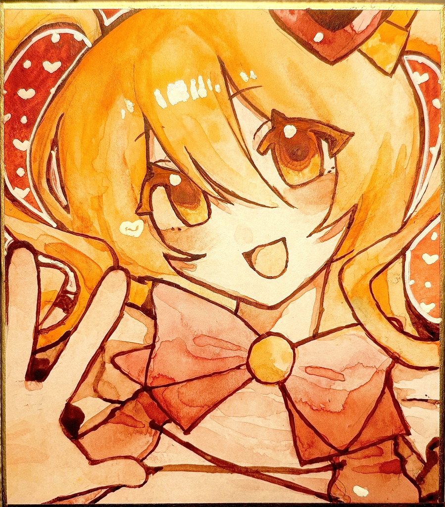 ドンちゃん色紙(12×13.5cm)