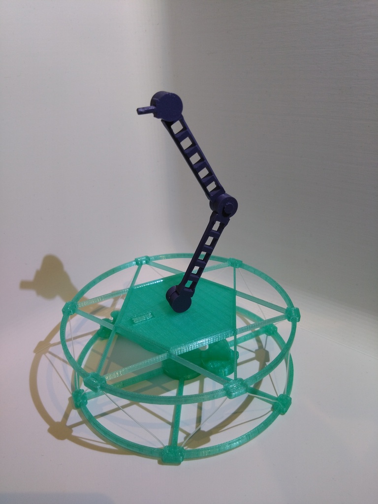 【STLデータ】浮遊台座(魔法陣) 糸で天板が浮くディスプレイベース フィギュア台座 3Dプリント