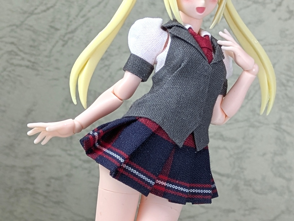 スクールガール(襟付きベストVer.)紺