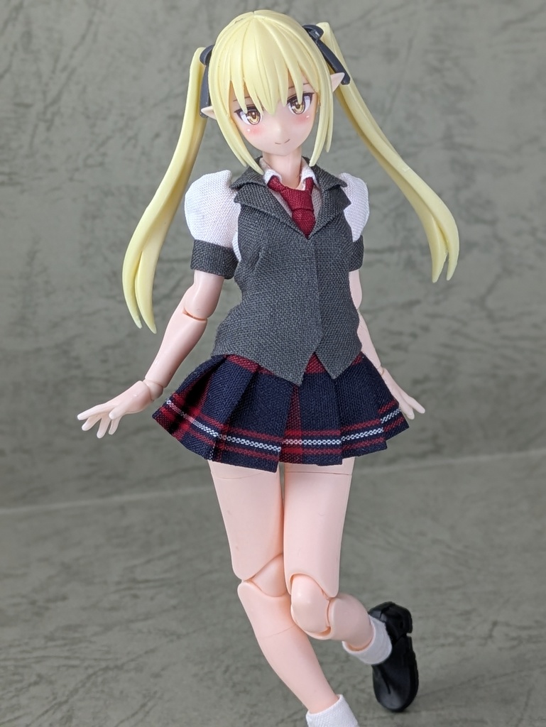 スクールガール（襟付きベストVer.）紺