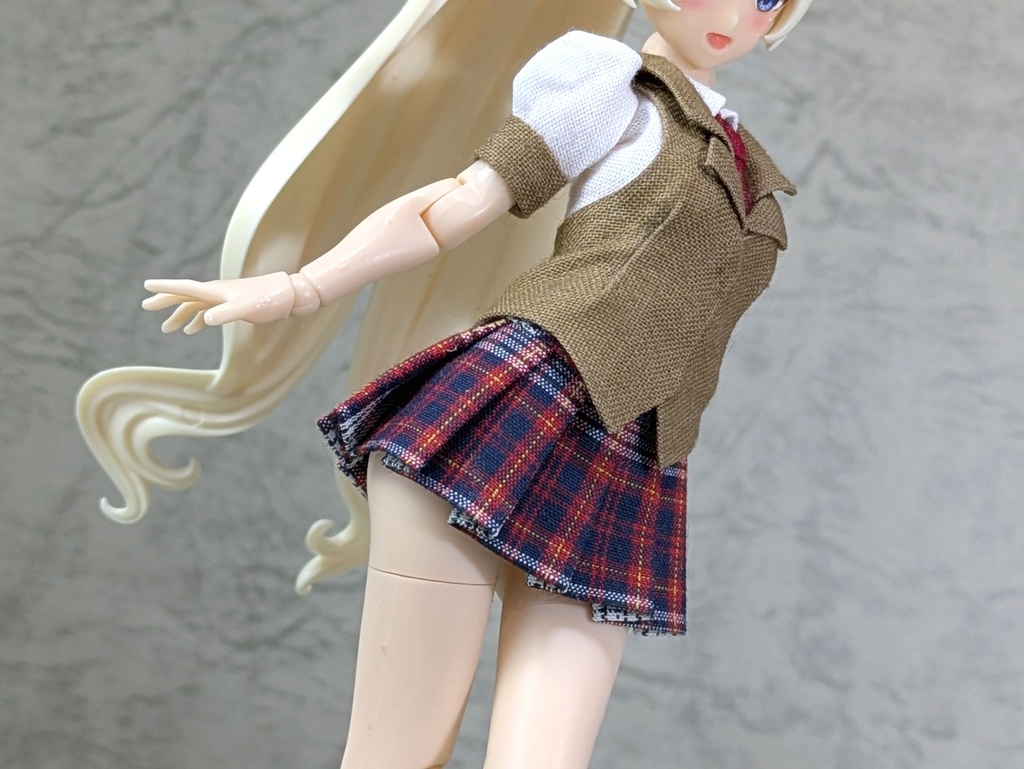 スクールガール(襟付きベストVer.)赤