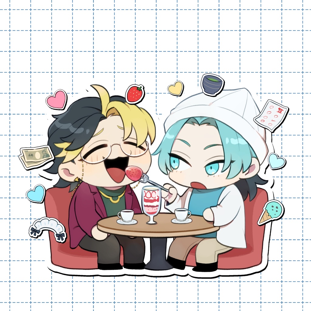 おデートアクリルキーホルダー：城戸と浅倉