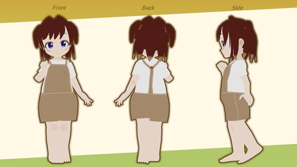 【PC、Quest両対応】 オリジナル3Dアバター 「モモ」