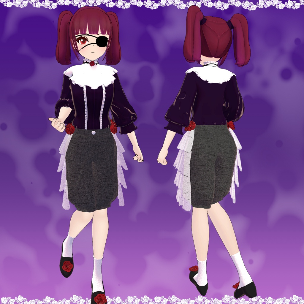 【2日間無料】VRCオリジナル3Dアバター 柳桜子