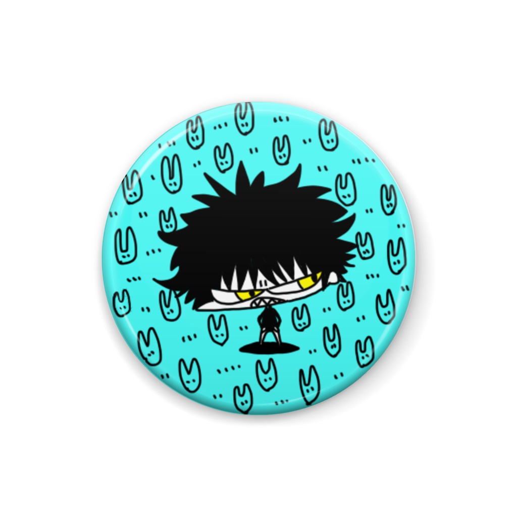 うさかげ缶バッジ(青)