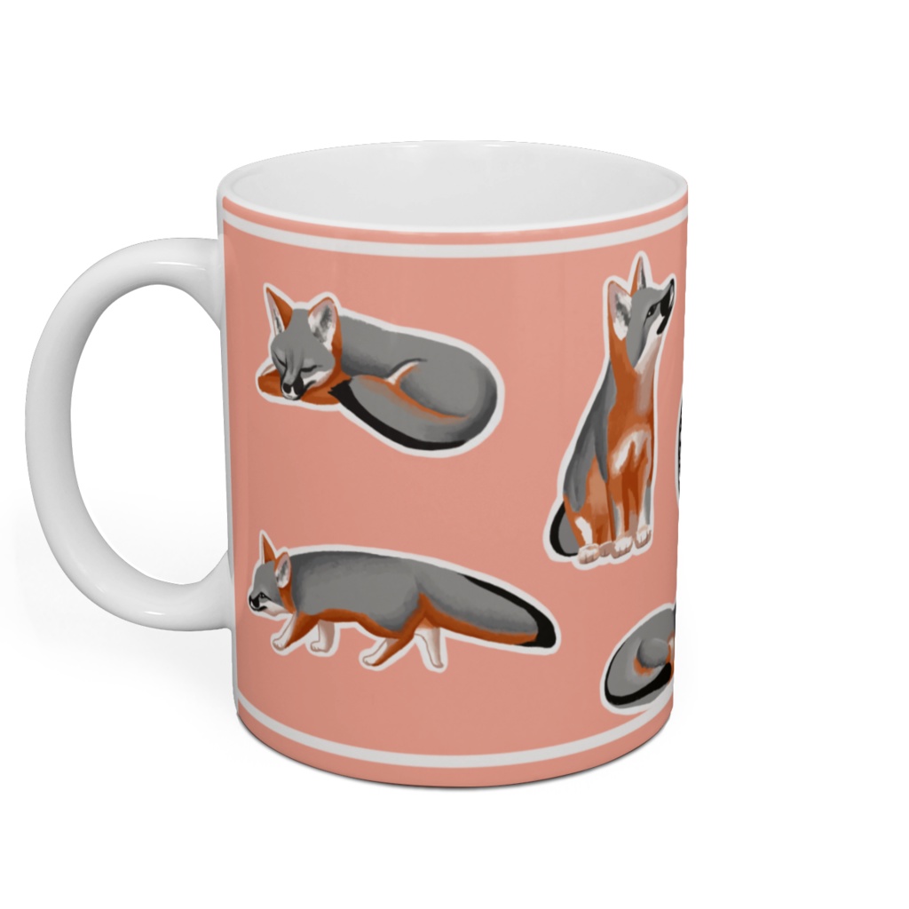 マグカップ(シマハイイロギツネ)