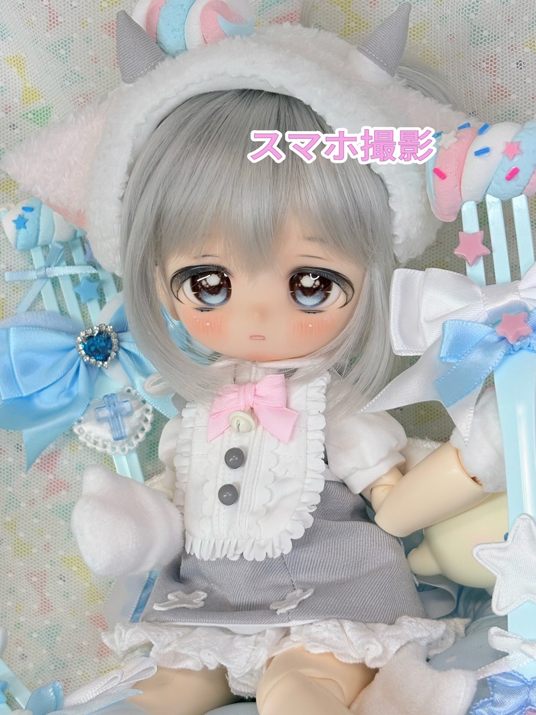 imomodoll LULU カスタムヘッド+アイ1組+おまけアイ