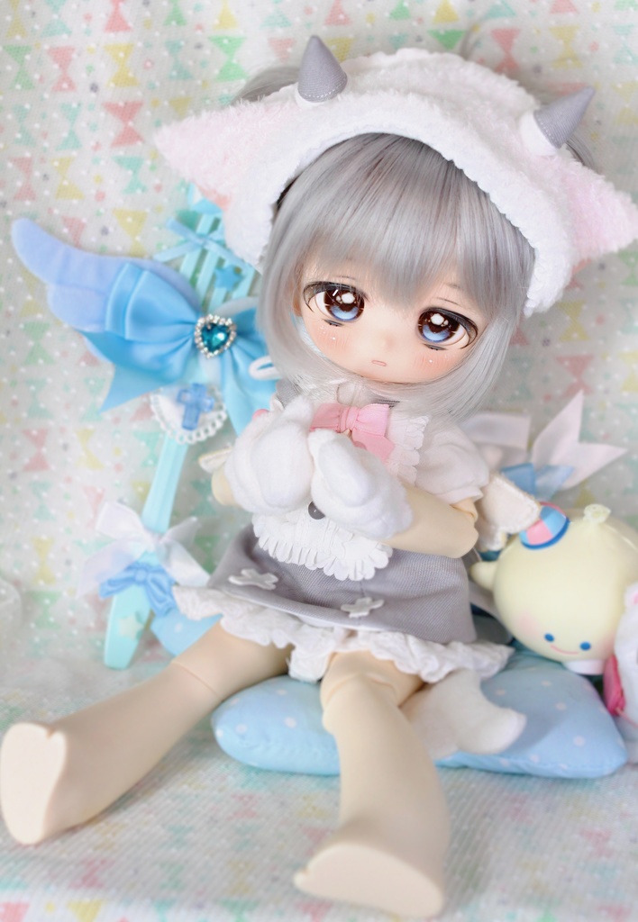 imomodoll LULU カスタムヘッド+アイ1組+おまけアイ