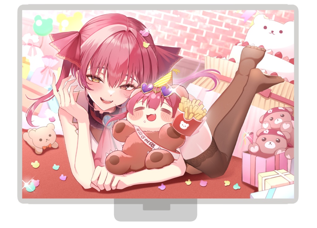 ホロクル12ｔｈ非公式アクスタ（クマリン生誕応援広告）