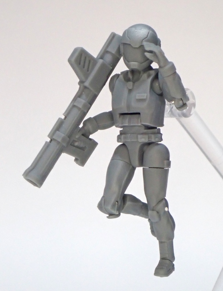 1/32スケール カプセルコックピット用アクションフィギュアキット 広域地球連合パイロットスーツ