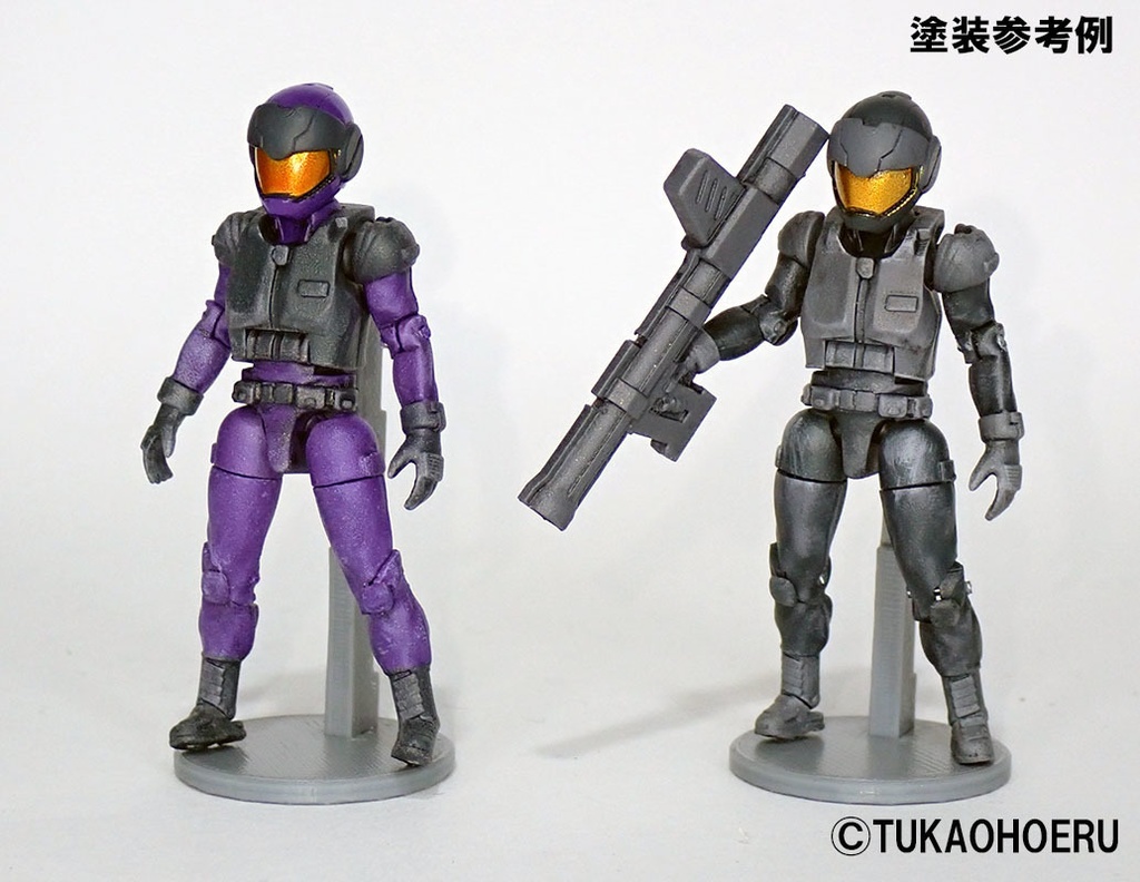 1/32スケール　カプセルコックピット用アクションフィギュアキット　広域地球連合パイロットスーツ