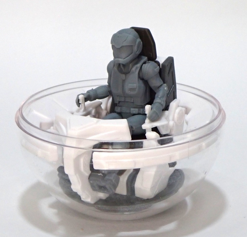 1/32スケール カプセルコックピット用アクションフィギュアキット 広域地球連合パイロットスーツ