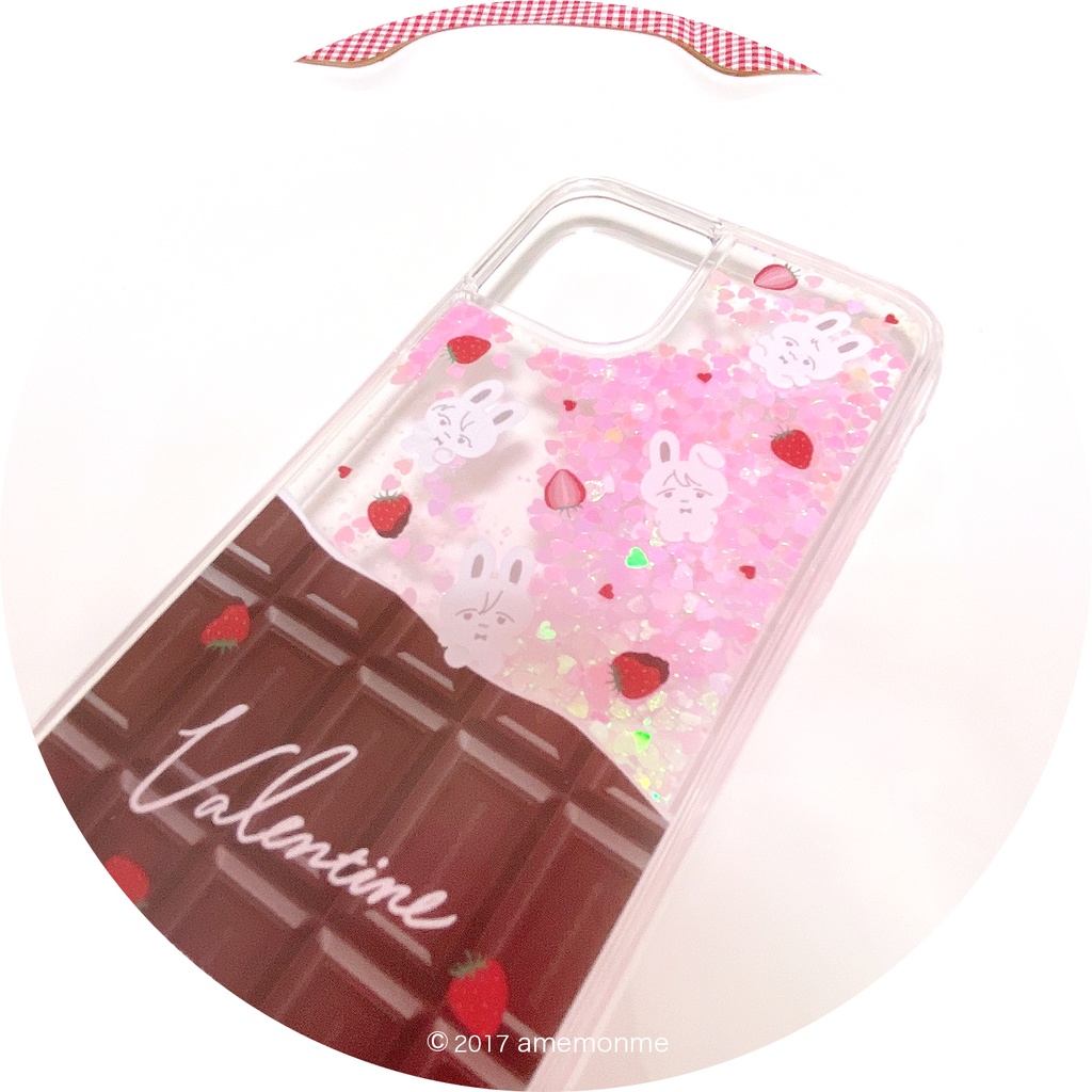 バレンタイン限定♥ウサラビチョコグリッターケース