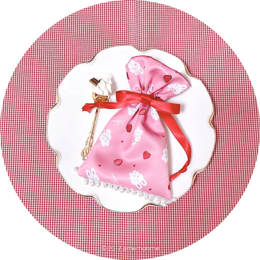 バレンタイン限定♥巾着ポーチ