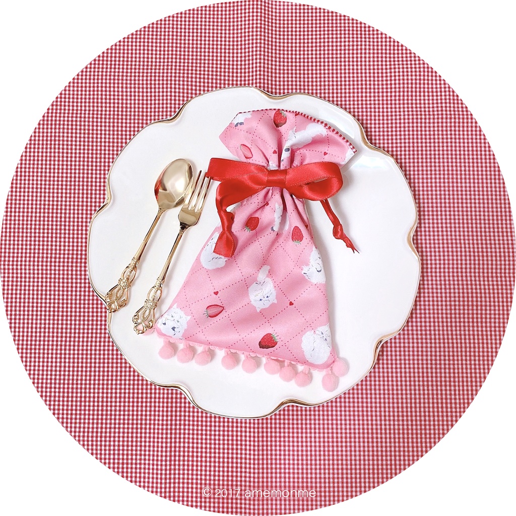 バレンタイン限定♥巾着ポーチ