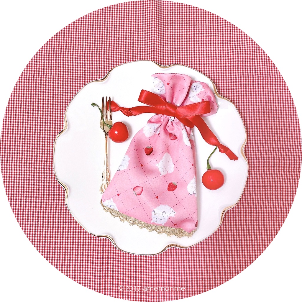 バレンタイン限定♥巾着ポーチ