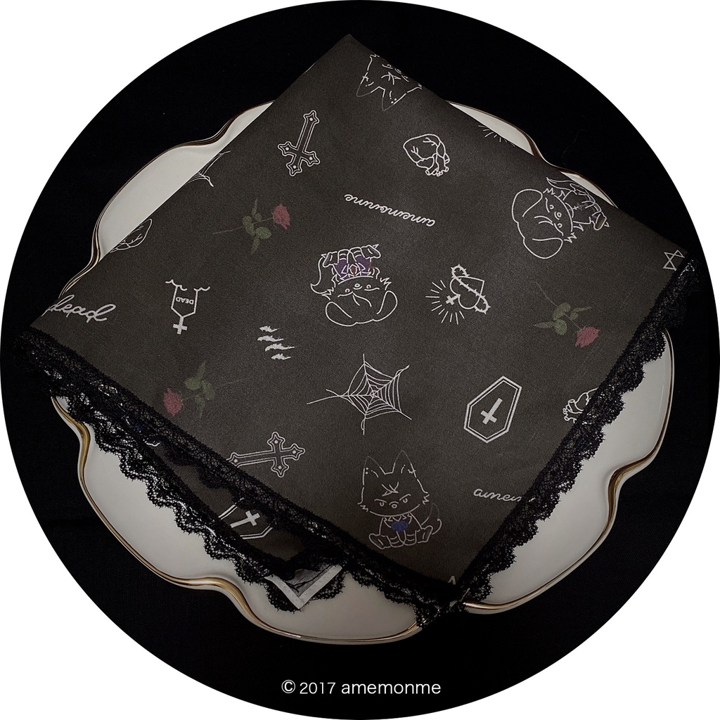 ハロウィン限定♡レースハンカチ
