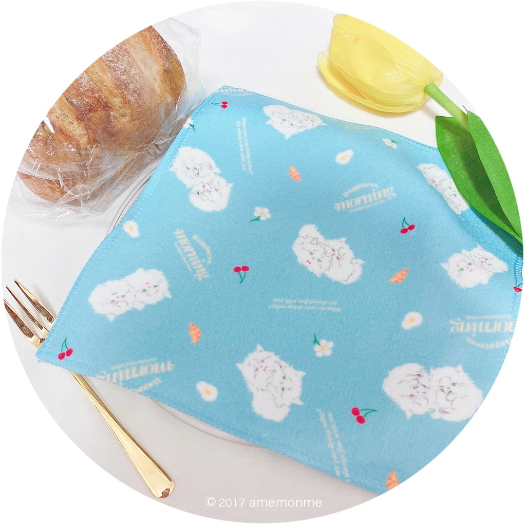 まお&りつ ハンドタオル