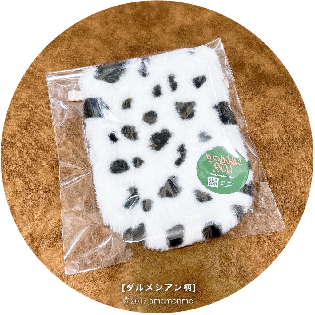 2wayファーポーチ